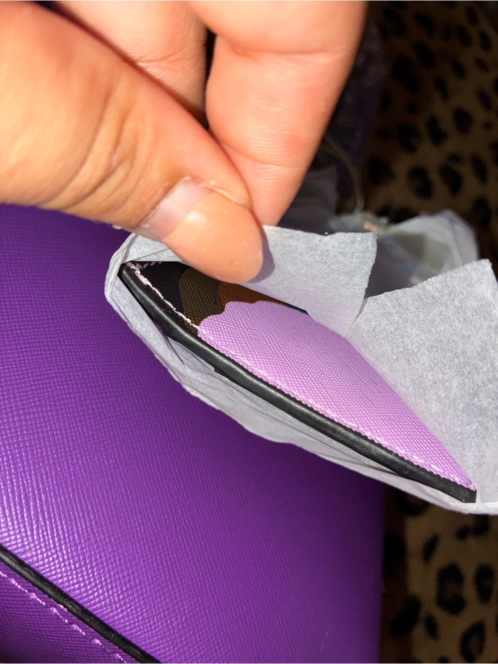 Purple Women's Satchel Handbag - Picture 6 of 6